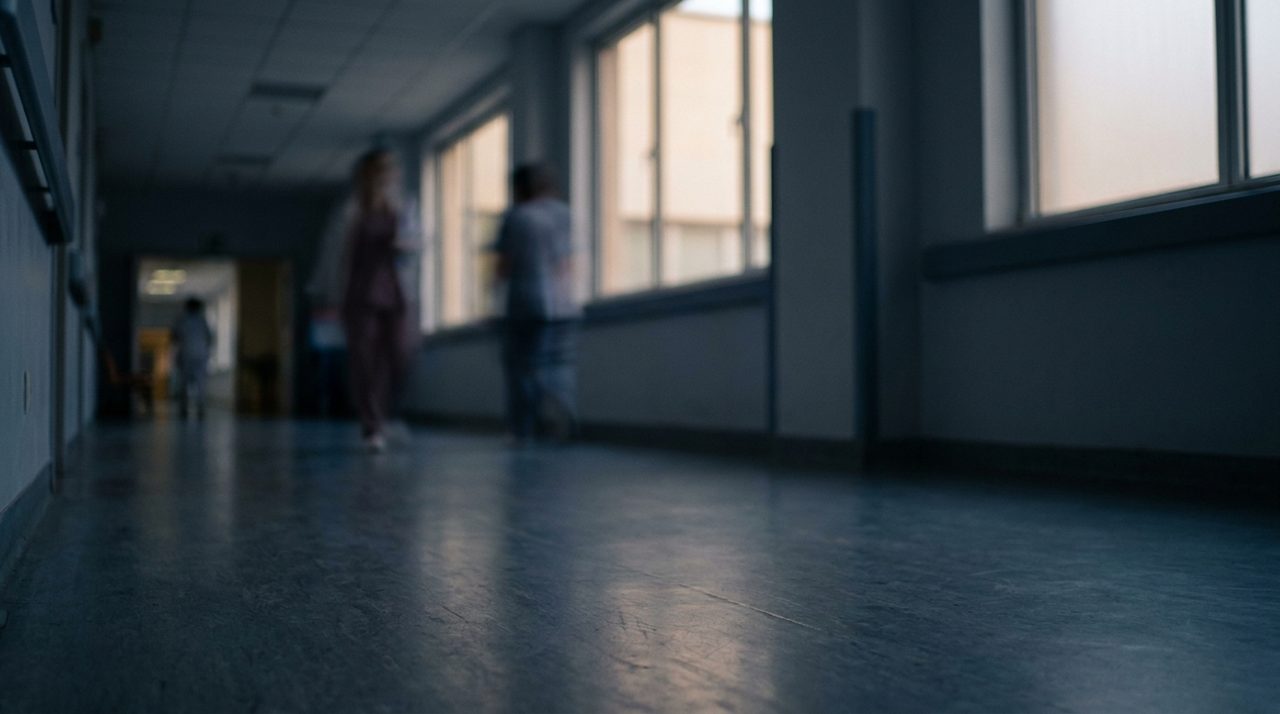 A hospital corridor conveying the operational environment where diagnostic tools must integrate into daily clinical throughput